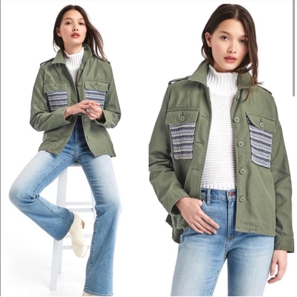 gap denim swing jacket